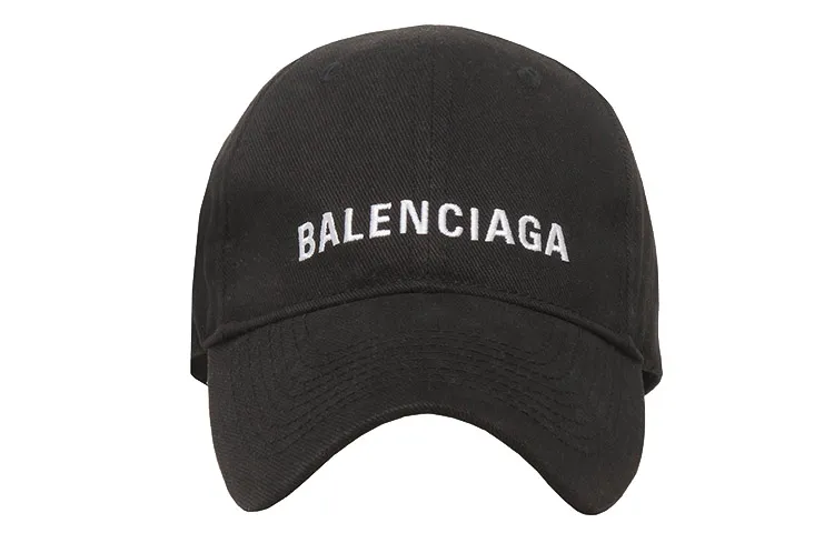 Balenciaga Cotton Baseball Caps Unisex Black