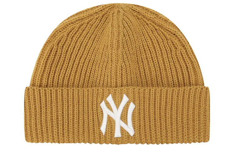 MLB Acrylic Beanies Unisex Mustard Yellow