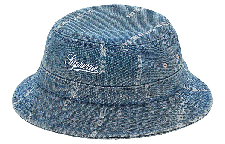 Панама Supreme Logo Stripe Jacquard Denim Crusher (разноцветная)