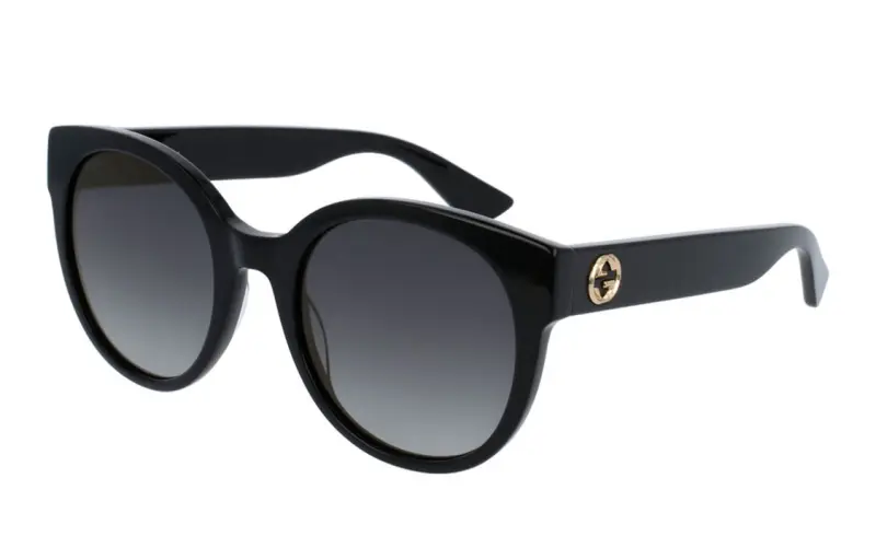 GG-logo round-frame sunglasses