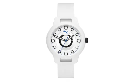 PUMA Wrist Watches Quartz Movement Silicone Strap White Dial Men's Watches