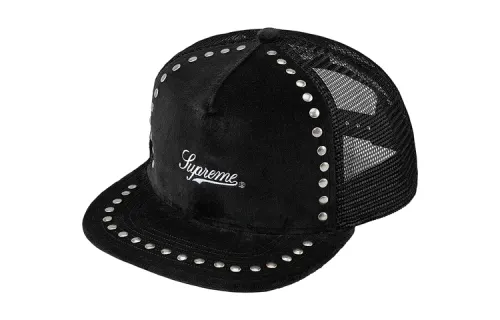 Supreme Studded Velvet Mesh Back 5 Panel