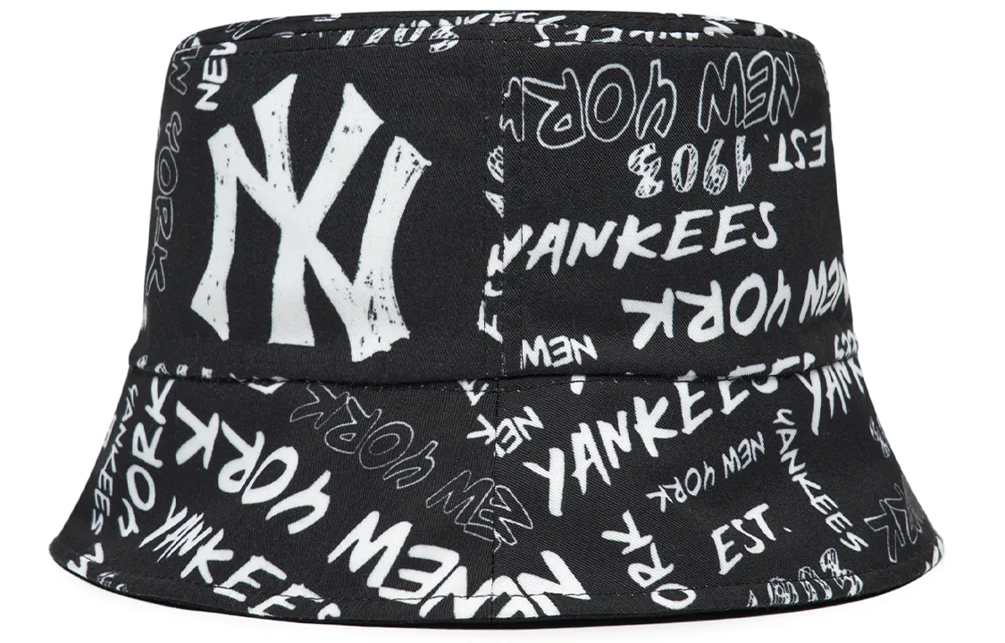 MLB Graffiti Cotton Bucket Hats Unisex Black