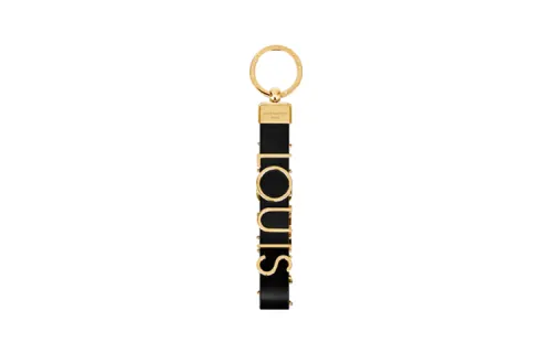 LOUIS VUITTON Leather Metal Keychains Unisex