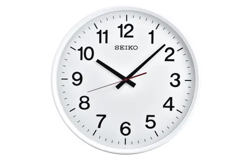 Japan Seiko 17-inch wall clock for home living room and bedroom silent sweep second personalized fashion simple quartz clock QXA700W