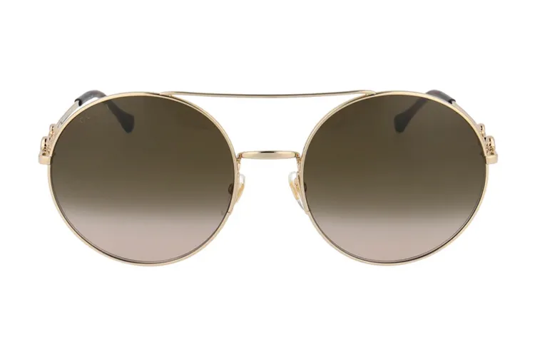 GUCCI Metal Round Sunglasses Unisex