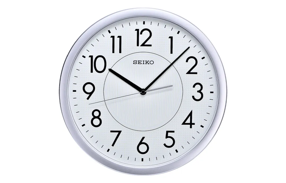 SEIKO Quartz Movement Polyester Plastic Shell Wall Clock Unisex White QXA629S