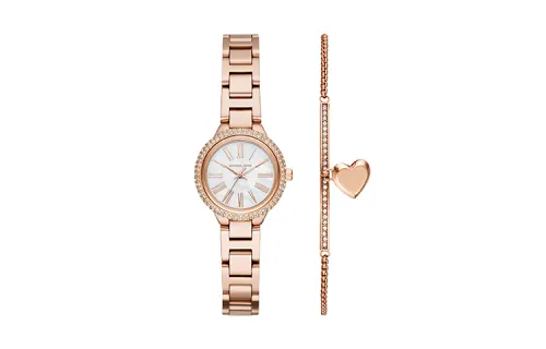 MICHAEL KORS Wrist Watches Quartz Movement Stainless Steel Strap White Dial Women's Watch