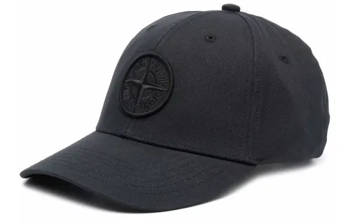 STONE ISLAND Embroidered logo Cotton Cap