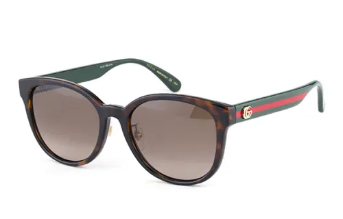 GUCCI Plate Frame Round Sunglasses Unisex