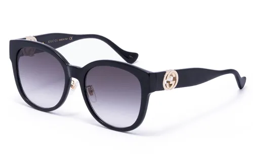 GUCCI Oval Prescription Glasses Women's Black