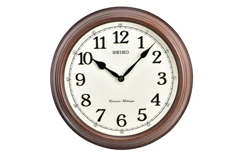 Japanese Seiko 15-inch wall clock Nordic retro personality creative music time quartz clock living room QXD214B