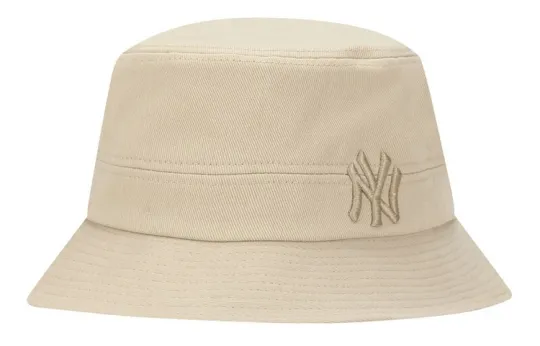 MLB Cotton Bucket Hats CPHE Unisex Beige/Black/White/Mustard Yellow