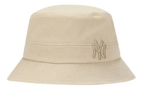 MLB Cotton Bucket Hats CPHE Unisex Beige/Black/White/Mustard Yellow