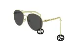 GUCCI Sunglasses Unisex Gold Gray