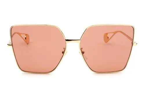 GUCCI Irregular Shape Sunglasses Women's