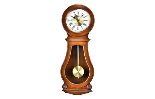 Japanese Seiko clock solid wood clock hourly music time European style atmospheric living room pendulum large wall clock QXH071B