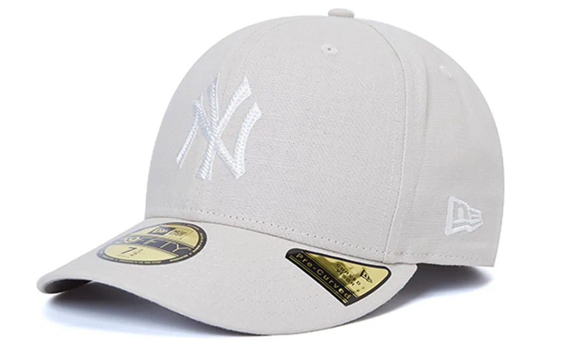 New Era Cotton, Flax, Polyester Baseball Caps Unisex Beige