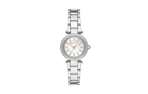 MICHAEL KORS Michael Kors PARKER Series Watch Quartz Movement Stainless Steel Strap White Dial Women's Watch Michael Kors Simple Silver Fashionable Temperament MK6932