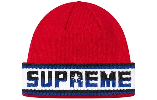 Supreme Acrylic Beanies Unisex Red/Black/Green/Gray