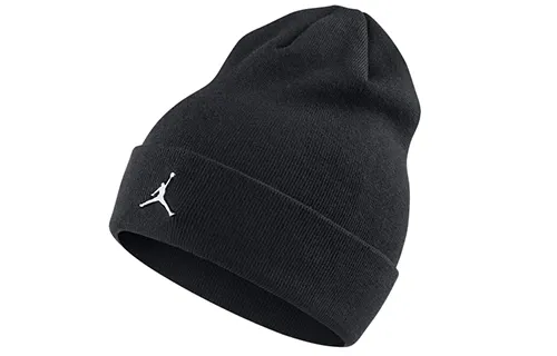 Jordan Plush Yarn Beanies Men's Black