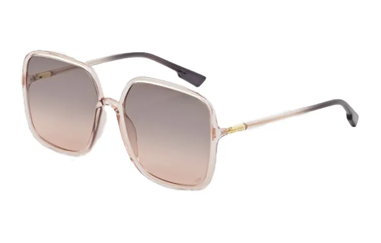 DIOR Plate Frame Square Sunglasses Women's Pink