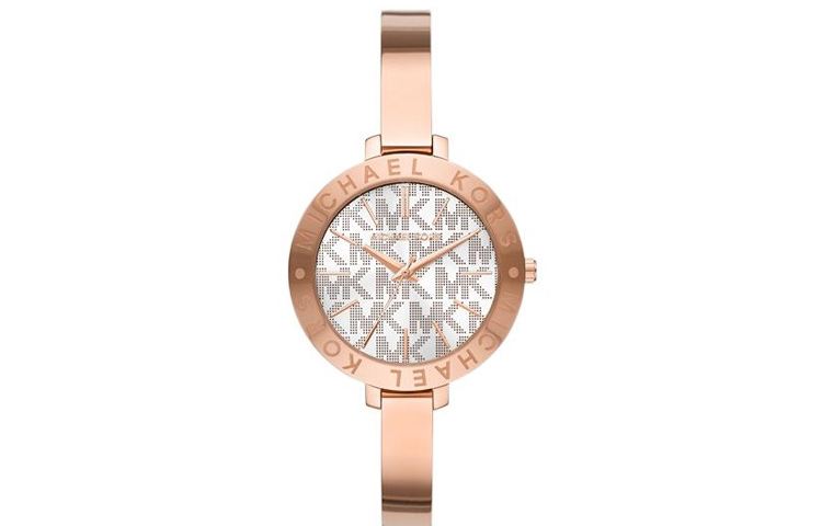 MICHAEL KORS Quartz watch strap stainless steel, white dial, retro women's watch, quartz mechanism, 36mm