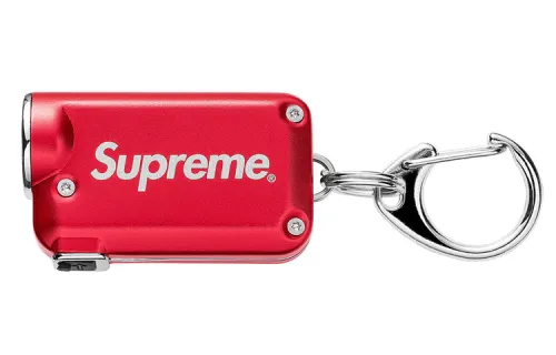 Supreme Aluminum Titanium Alloy Keychains Unisex Red