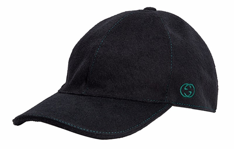 GUCCI Cotton Baseball Caps Unisex Black