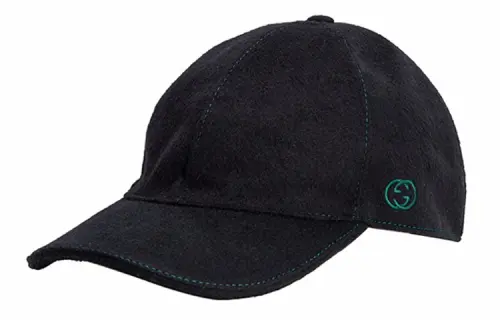 GUCCI Cotton Baseball Caps Unisex Black