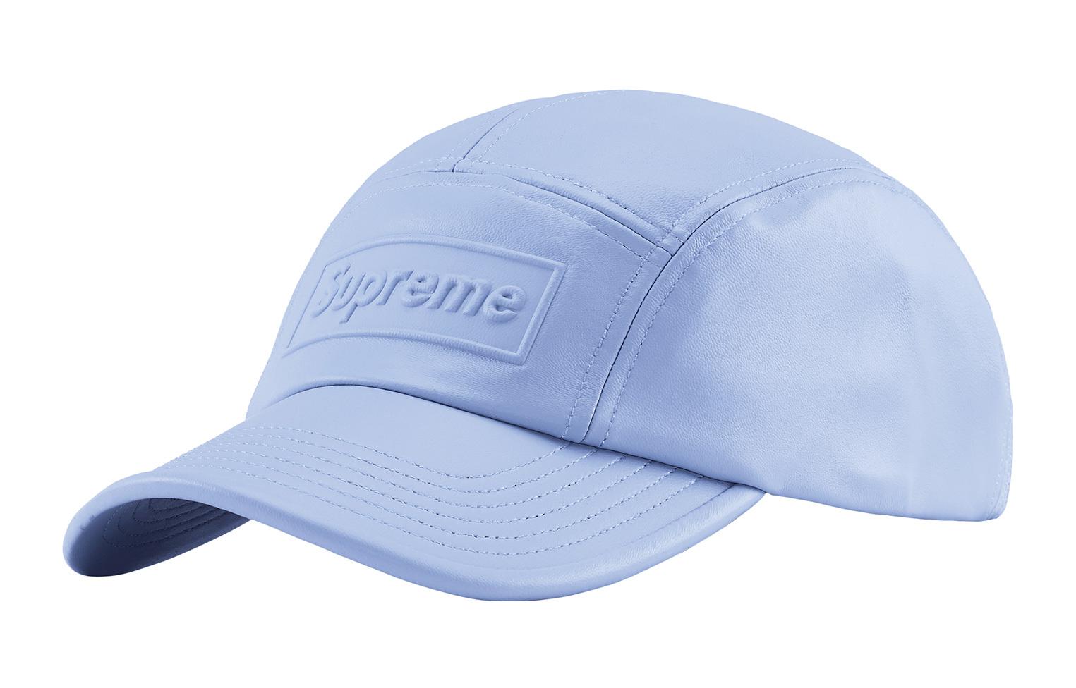 Кепка Supreme Week 10 GORE-TEX Leather Camp Cap (черная)