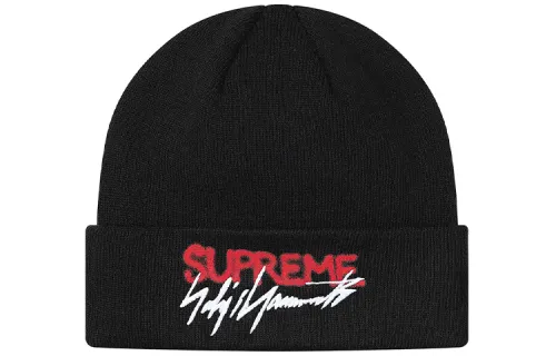 Supreme x New Era logo-patch beanie hat