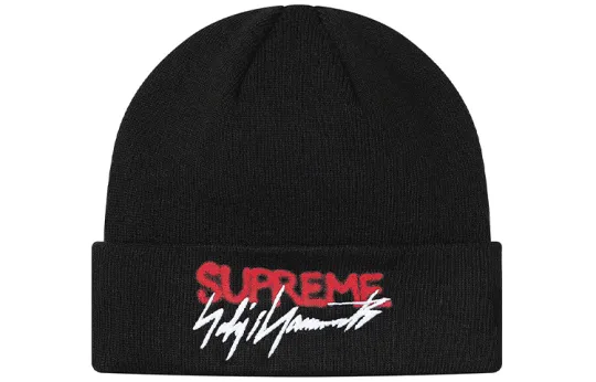 Supreme x New Era logo-patch beanie hat
