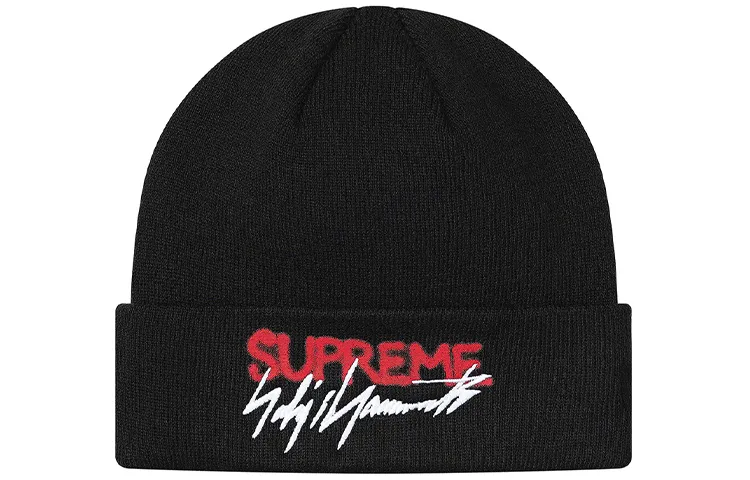 Supreme x New Era logo-patch beanie hat