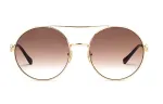 GUCCI Horsebit Round Sunglasses Unisex