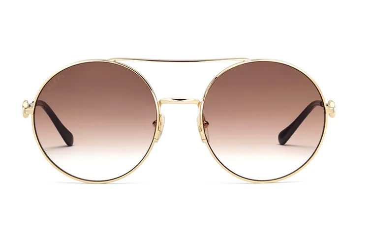 GUCCI Horsebit Round Sunglasses Unisex