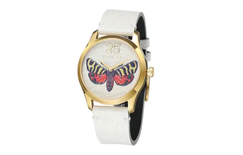 GUCCI G Timeless Collection Wrist Watches Quartz Movement Leather Strap White Dial Women's Watch