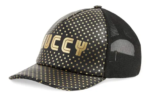 Gucci star-pattern mesh cap
