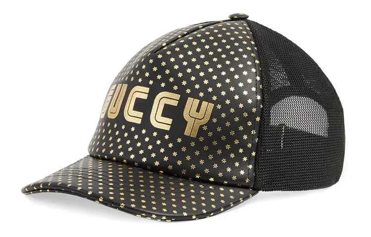 Gucci star-pattern mesh cap