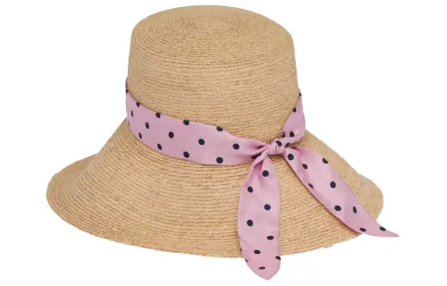Miu Miu polka-dot scarf sun hat