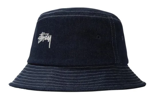 Stussy Bucket Hats Unisex Marine Blue