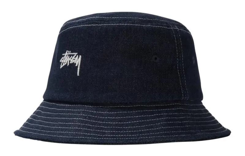 Stussy Bucket Hats Unisex Marine Blue