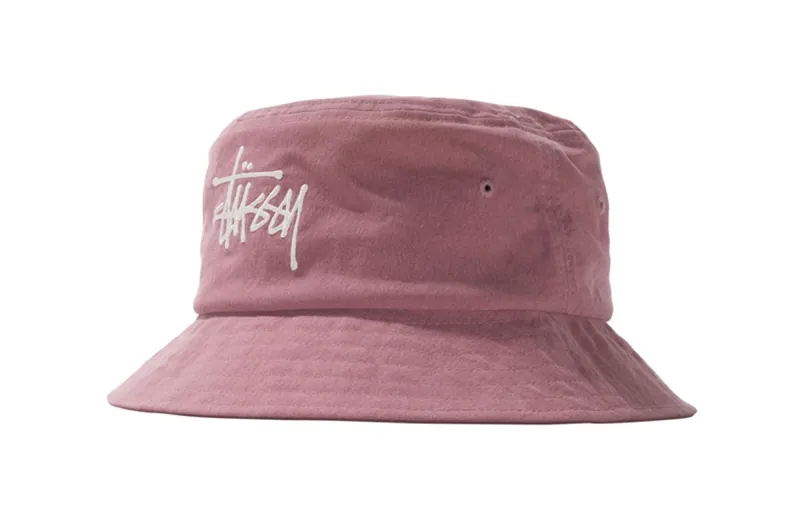 Stussy Gauze Cotton Big Logo Bucket Hat