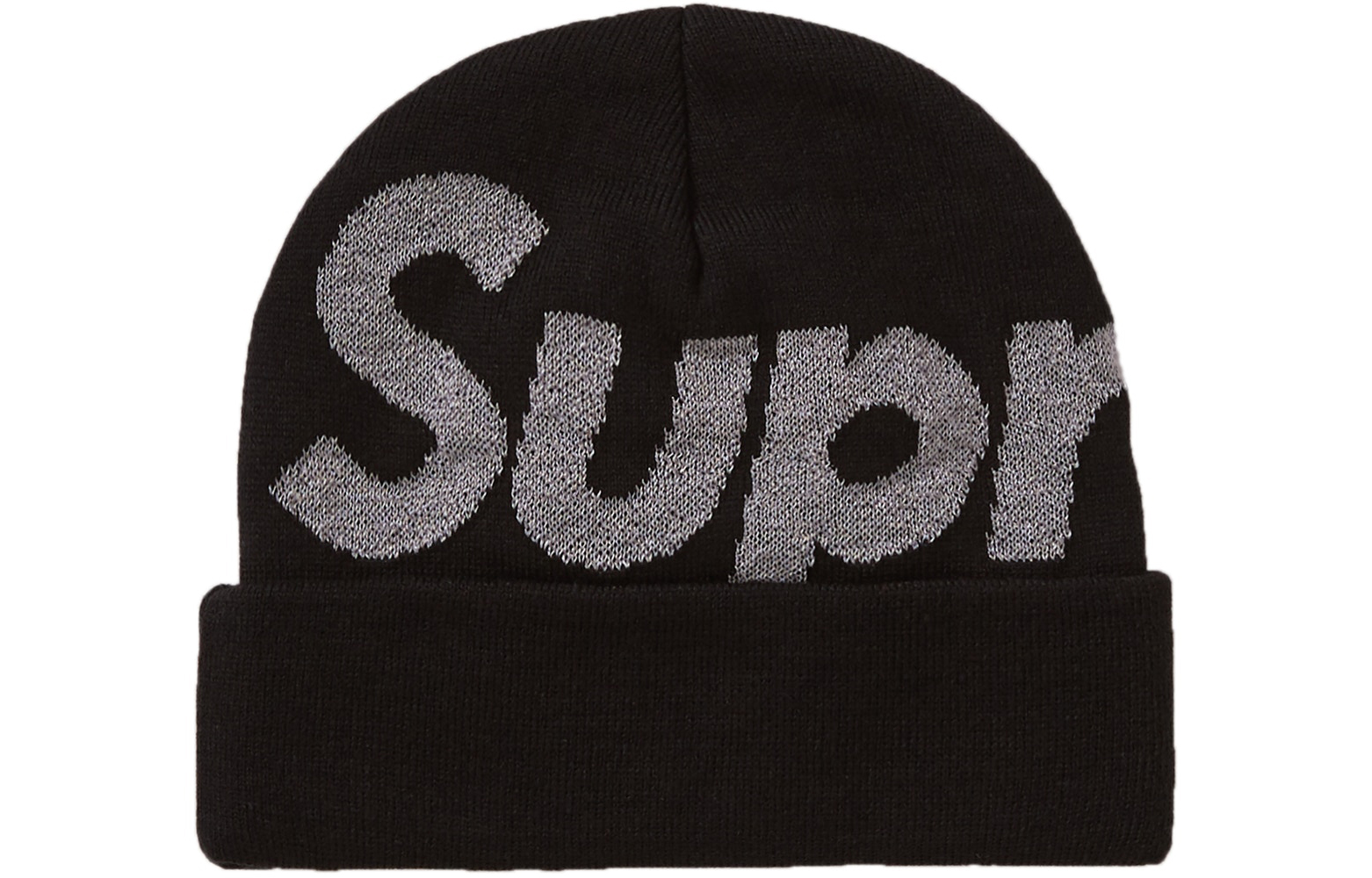 Supreme Supreme FW18 Big Logo Beanie Black 3Mlogo