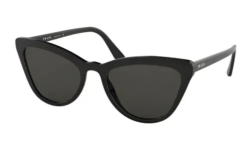 PRADA Irregular Shape Sunglasses Unisex Black