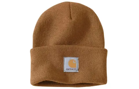 Carhartt Cotton Beanies Unisex Khaki