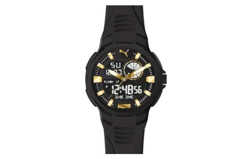 PUMA Wrist Watches Quartz Movement Resin Strap Black Dial Men's Watches