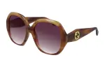 GUCCI Sunglasses Women's Red Brown
