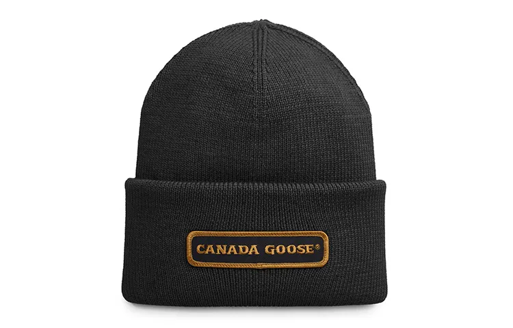 Canada Goose logo patch beanie