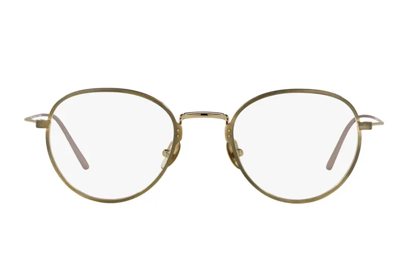 PRADA Prescription Glasses Unisex Gold
